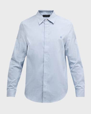 Amiri Men's Shimmer Stripe Sport Shirt