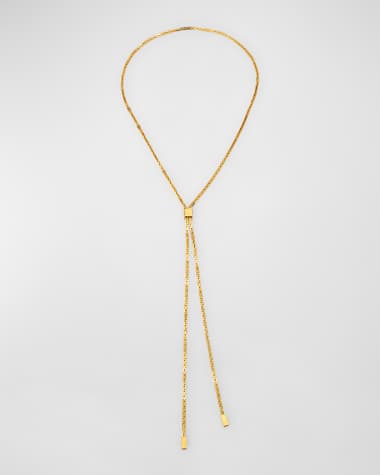 TOM FORD Brass Lariat Necklace