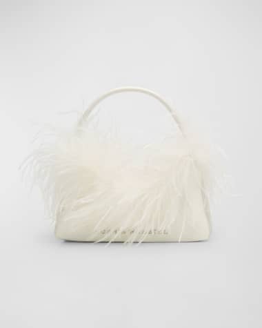 Sophia Webster Dusty Mini Feather Hobo Bag
