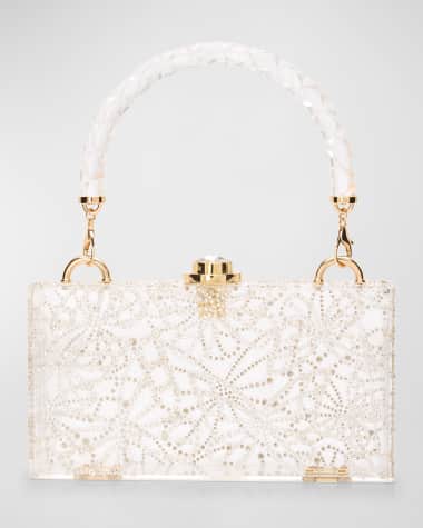 Sophia Webster Cleo Butterfly Embellished Box Clutch Bag