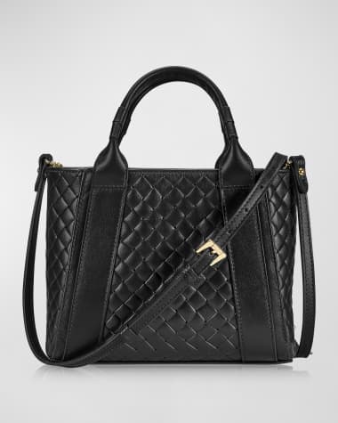 Gigi New York Dylan Mini Woven Leather Tote Bag