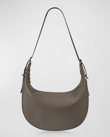 Gigi New York Reagan Zip Leather Hobo Bag