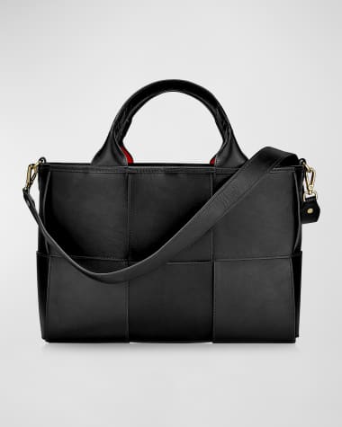 Gigi New York Sylvie Woven Leather Satchel Bag