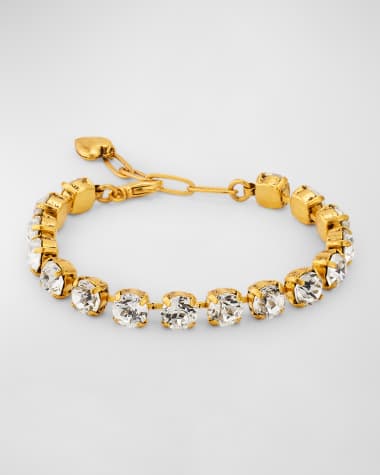 Elizabeth Cole 24k Yellow Gold-Plated Kaisa Crystal Bracelet