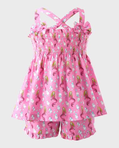 Rachel Riley Girl's Mermaid Two-Piece Set, Size 2-10