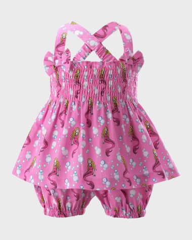 Rachel Riley Girl's Mermaid Two-Piece Set, Size 6M-24M