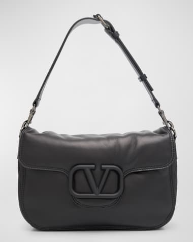 Valentino Garavani Men's All Time Noir Leather Shoulder Bag