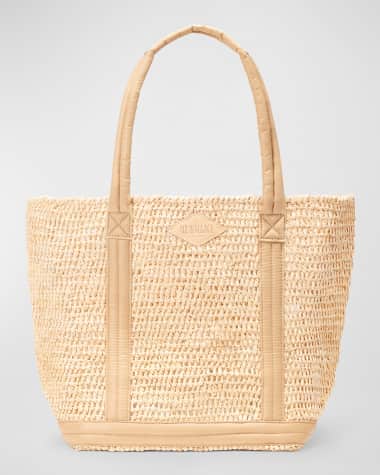 MZ WALLACE Medium Raffia Tote Bag