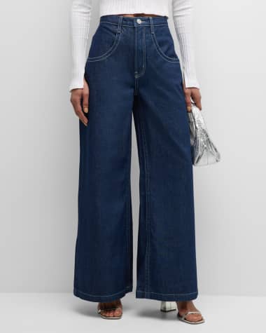 FRAME The Skater Wide-Leg Jeans