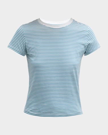 FRAME Striped Crewneck Tee