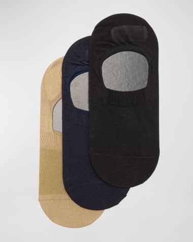 Pantherella Men's Seville Egyptian Cotton No-Show Socks - Multipack