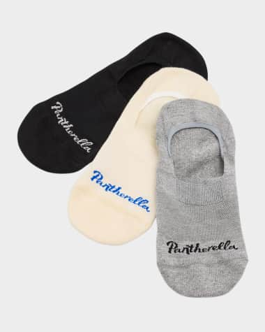 Pantherella Men's Stride Egyptian Cotton No-Show Socks - Multipack