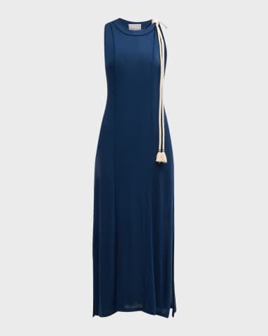 pinkfilosofy Levu Pintuck Maxi Dress