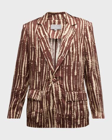 pinkfilosofy Parana Stripes Single-Breasted Blazer