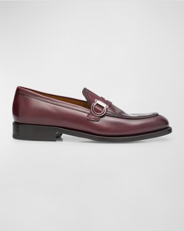 Ferragamo Men's Canada Gancini Bit Loafers