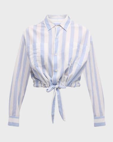 MOTHER The Tied Up In Knots Striped Shirt