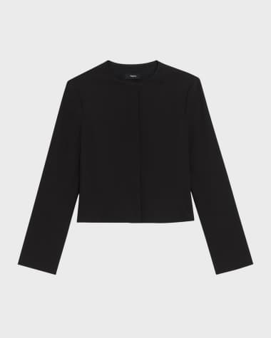 Theory Cropped Peplum Jacket