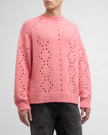Givenchy Men's Oversized Holey Sweater