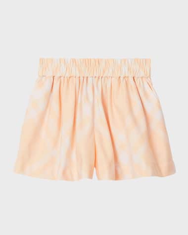 Burberry Girl's Marcy Bias Check Shorts, Size 6M-2