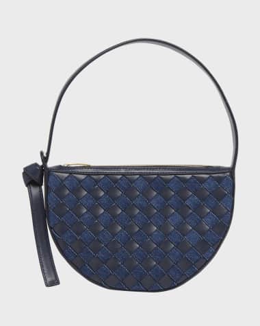 Bottega Veneta Sunrise Denim Shoulder Bag