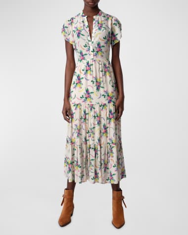 Zadig & Voltaire Razy Soft Bouquet Maxi Dress