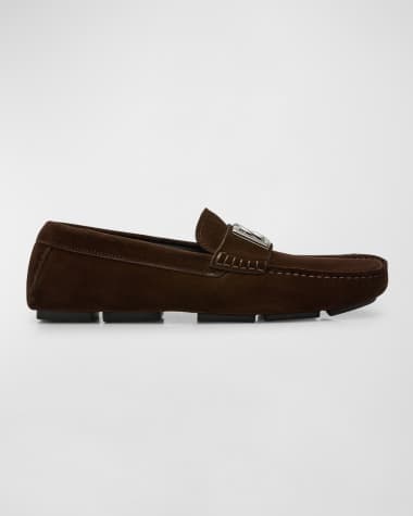 Dolce&Gabbana Men's DG Leather Driving Shoes