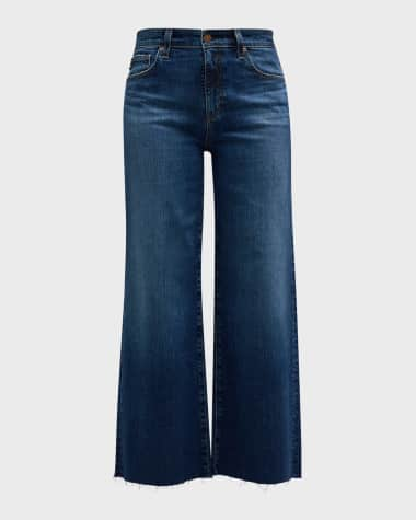 AG Jeans Saige Wide-Leg Crop Jeans