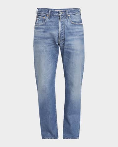 Valentino Men's V Logo Straight-Leg Jeans
