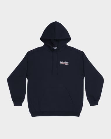 Balenciaga Men's Political Campaign Logo Hoodie