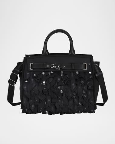 Libertine x LeSportSac Johnny Go Lightly Logo Fringe Top-Handle Bag
