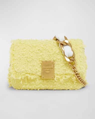 Balmain 1945 Soft Mini Shoulder Bag in Tweed