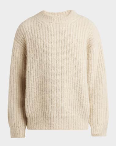 Loro Piana Men's Cocooning Cashmere Crewneck Sweater