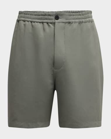Ferragamo Men's Piped Nylon-Blend Shorts