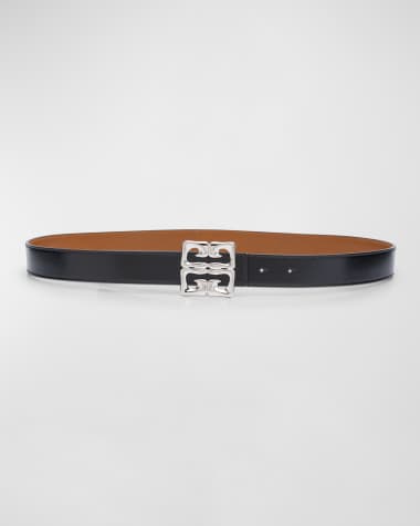 Givenchy 4G Baroque Reversible Smooth Leather Belt