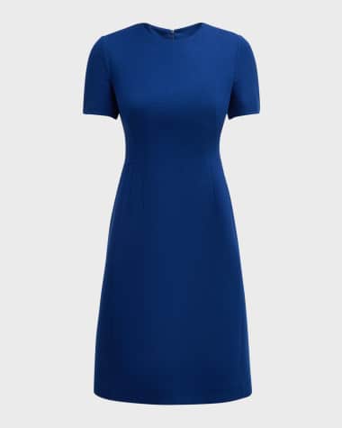 Akris Wool Princess Seam Sheath Dress