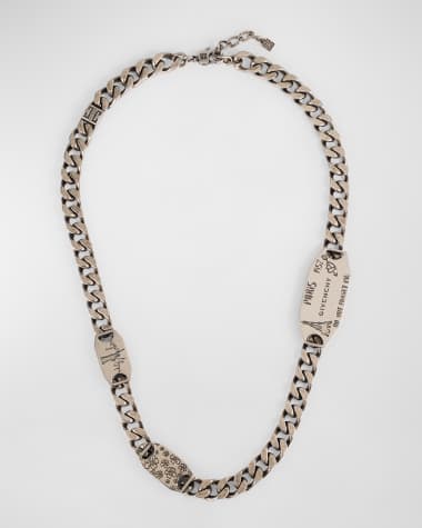 Givenchy Men's City Multi Silvery Chain Necklace