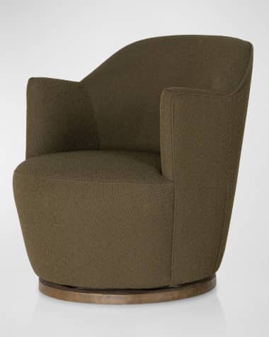 Four Hands Aurora Boucle Swivel Chair