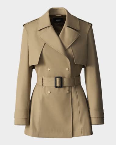 Mackage Adva Mid-Length Belted Trench Coat