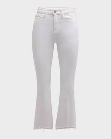 FRAME Le Crop Mini Boot Raw Stagger Jeans