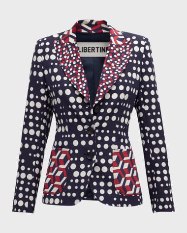 Libertine Red White and Blue Mash Up Blazer Jacket