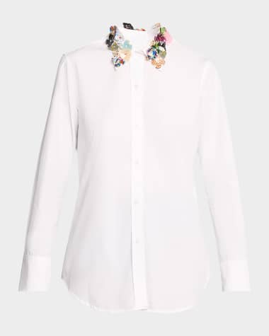 Libertine Button Town Embellished-Collar New Classic Shirt