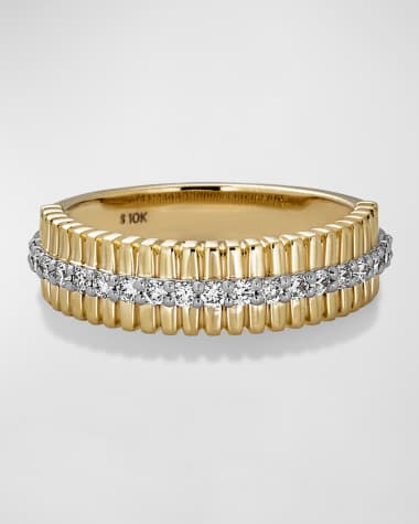 STONE AND STRAND Diamond Pirouette Band Ring