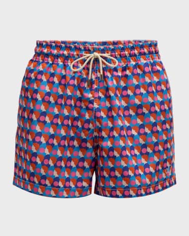 ARRELS Men's Olimpia Zagnoli Bubblegum Swim Trunks