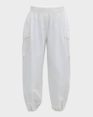 Norma Kamali Oversized Boyfriend Cargo Sweatpants