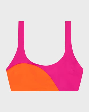 Mara Hoffman Lira Colorblock Bikini Top