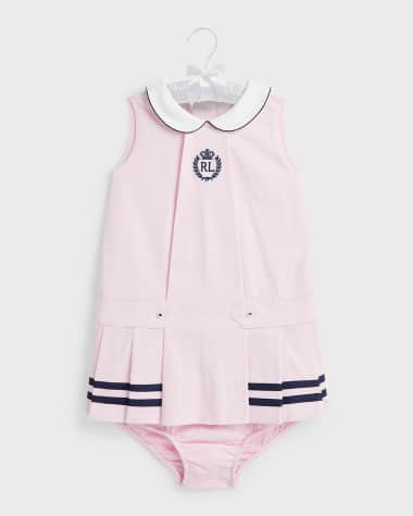 POLO RALPH LAUREN Baby Tennis Dress + Pants Pink Rose Sz 24 Month