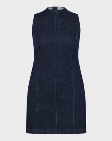 Spanx Seamed Denim Mini Shift Dress