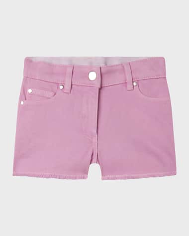 Stella McCartney Kids Girl's Gabardine Shorts, Size 4-12