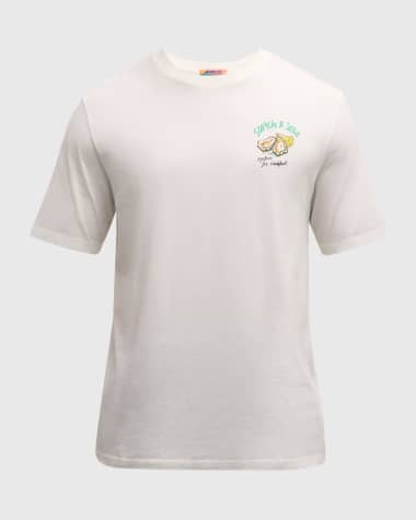 Scotch & Soda Men's Oyster Artwork T-Shirt