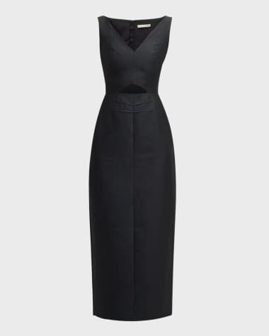 Emilia Wickstead Ilyse Cutout Midi Dress